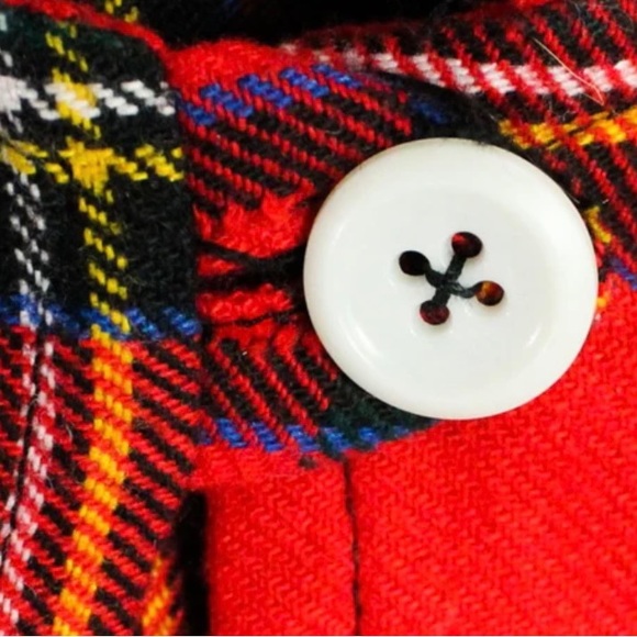 Child’s Wool Tartan Cape L - Picture 4 of 12